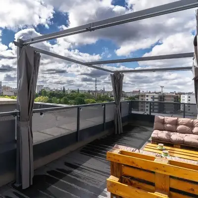Apartament z tarasem i miejscem postojowym