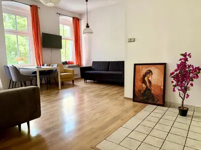 Część wypoczynkowa w obiekcie Kajak & Odra Apartment