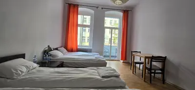 Łóżko lub łóżka w pokoju w obiekcie Kajak & Odra Apartment
