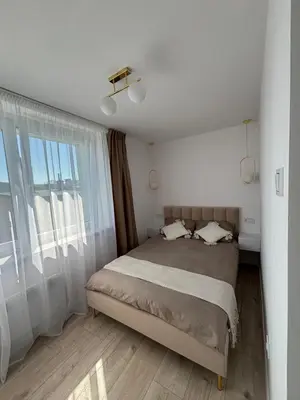 Łóżko lub łóżka w pokoju w obiekcie Apartament Gold Rynek Mieroszów Wi-Fi, nc plus