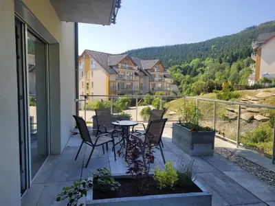 Widok na góry z tego apartamentu