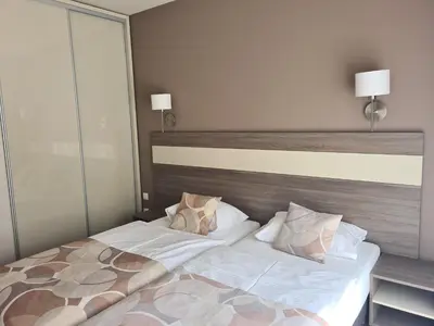 Łóżko lub łóżka w pokoju w obiekcie Apartamenty Czarna Góra Is 7