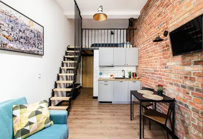 Kuchnia lub aneks kuchenny w obiekcie 9a Loft City Apartment