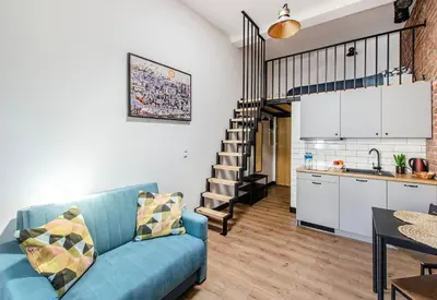 Kuchnia lub aneks kuchenny w obiekcie 9a Loft City Apartment