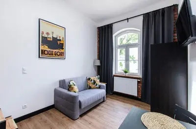 Telewizja i/lub zestaw kina domowego w obiekcie 9B Loft City Apartment