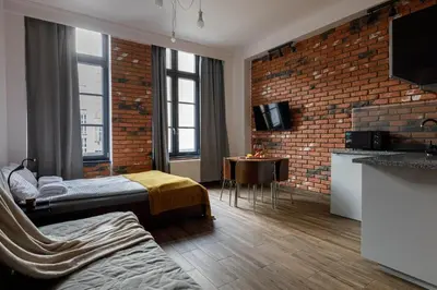 Telewizja i/lub zestaw kina domowego w obiekcie Close-Central Wroclaw Apartment - Main Rail Station - Kosciuszki 28
