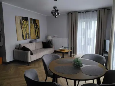 Część wypoczynkowa w obiekcie Apartament Come in