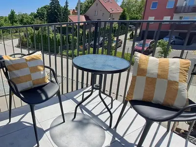 Balkon lub taras w obiekcie Apartament Come in