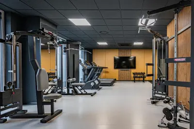 Centrum fitness w obiekcie Legnicka Residence 36