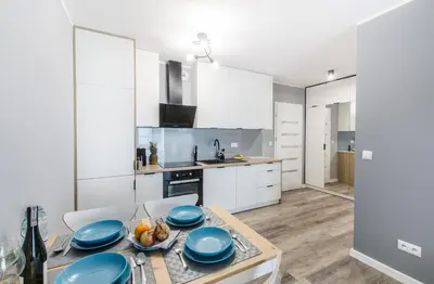 Kuchnia lub aneks kuchenny w obiekcie Superior City Centre Apartment