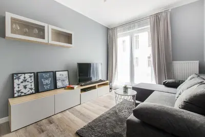 Telewizja i/lub zestaw kina domowego w obiekcie Superior City Centre Apartment