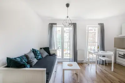 Część wypoczynkowa w obiekcie Grey Apartment! Cozy apartment for two!
