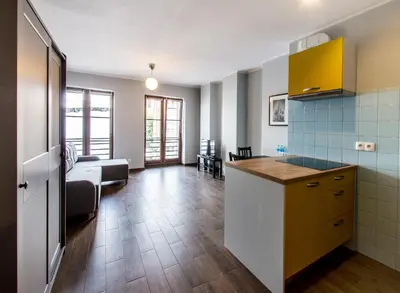 Kuchnia lub aneks kuchenny w obiekcie No 30 stylish apartment in the City Center- 24h Check-In