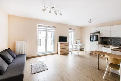 Kuchnia lub aneks kuchenny w obiekcie Orange Studio Cozy & New Apartment near Rynek