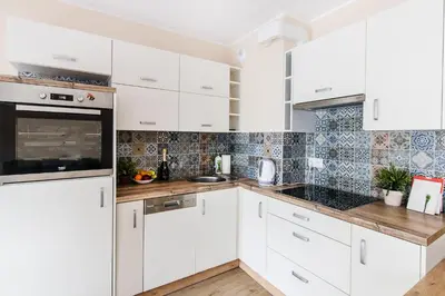 Kuchnia lub aneks kuchenny w obiekcie Orange Studio Cozy & New Apartment near Rynek