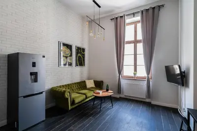 Część wypoczynkowa w obiekcie Apartament nr 6 z antresolą