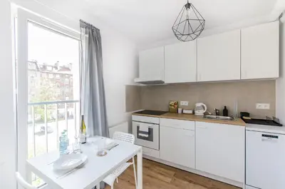 Kuchnia lub aneks kuchenny w obiekcie Grey 2 Apartment