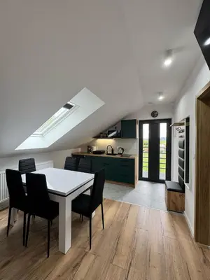 Kuchnia lub aneks kuchenny w obiekcie Apartament na Polnych Domach