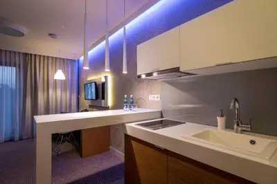 Telewizja i/lub zestaw kina domowego w obiekcie Rest Apartments