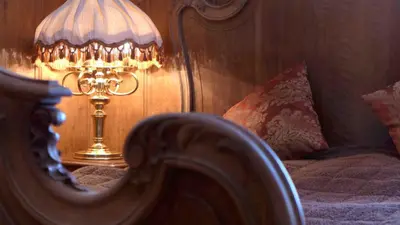 Łóżko lub łóżka w pokoju w obiekcie Wrzos & Belvedere