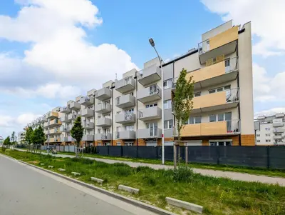 Budynek, w którym mieści się apartament