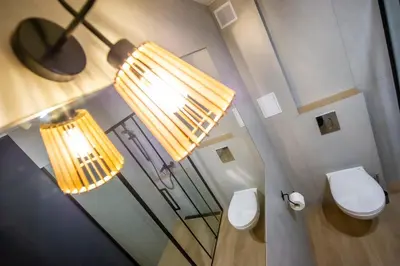 Łazienka w obiekcie Korfantego 10