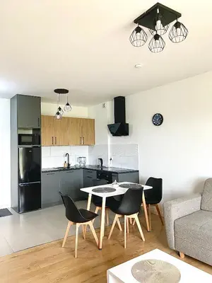 Kuchnia lub aneks kuchenny w obiekcie Apartament Krakowska - winda, parking
