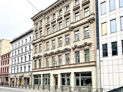 Budynek, w którym mieści się apartament