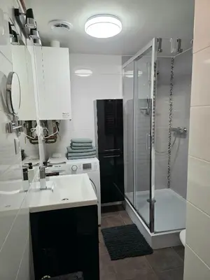 Łazienka w obiekcie Apartament Z Widokiem Na Wieżę