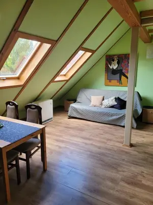 Część wypoczynkowa w obiekcie Apartamenty Na Poddaszu