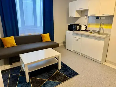 Kuchnia lub aneks kuchenny w obiekcie MobiRooms - Pokoje i Apartamenty