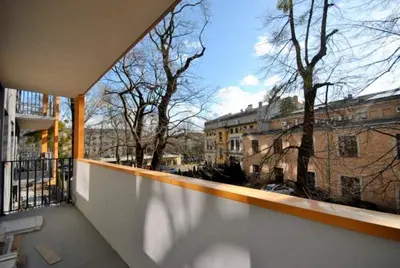Balkon lub taras w obiekcie Quiet and well-laid-out apartment near the center