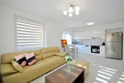 Kuchnia lub aneks kuchenny w obiekcie Quiet and well-laid-out apartment near the center