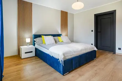 Łóżko lub łóżka w pokoju w obiekcie Apartament u Agi 2