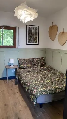 Łóżko lub łóżka w pokoju w obiekcie Apartament Turawa