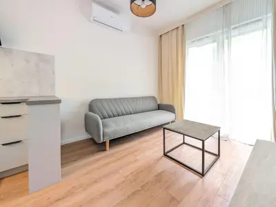 Część wypoczynkowa w obiekcie Czysta Urban Living Studio by BookingHost
