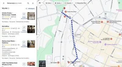 Plan piętra w obiekcie Studio Centrum Świdnica