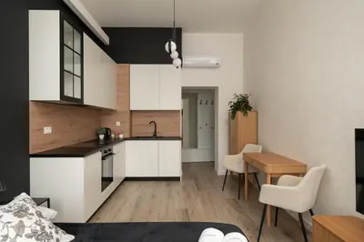 Kuchnia lub aneks kuchenny w obiekcie Hugo4You Apartments