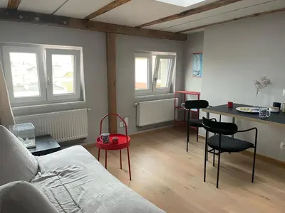 Część wypoczynkowa w obiekcie SKYVIEW Apartment
