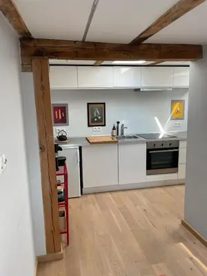 Kuchnia lub aneks kuchenny w obiekcie SKYVIEW Apartment