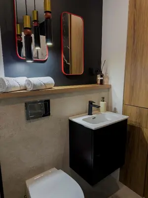 Łazienka w obiekcie Salonik pod Książem by Liberta Rent