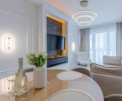 Część wypoczynkowa w obiekcie Crystal River Apartment