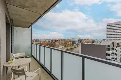 Balkon lub taras w obiekcie Crystal River Apartment