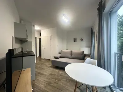 Kuchnia lub aneks kuchenny w obiekcie Przyjaźni 16 Apt 27 - Self Check-In 20h - Lift