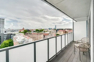 Balkon lub taras w obiekcie Sikorskiego 13 by Homeprime