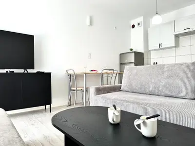 Kuchnia lub aneks kuchenny w obiekcie Iwaszkiewicza Apartment - Parking & Balcony