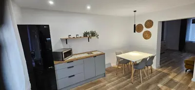 Kuchnia lub aneks kuchenny w obiekcie Apartament Biały Kamień