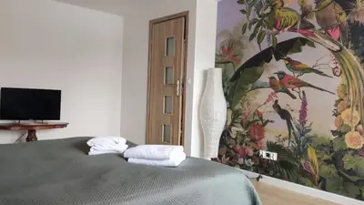 Łóżko lub łóżka w pokoju w obiekcie Pokój u Anity