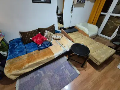 Łóżko lub łóżka w pokoju w obiekcie Cosy Spacious Room - Wrocław