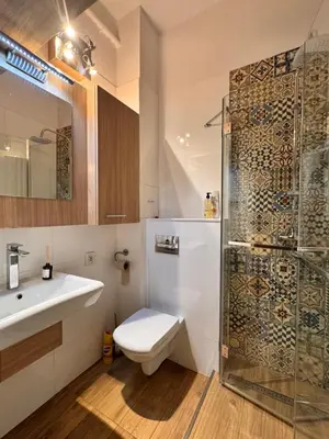 Łazienka w obiekcie City Center - central apartment Kazimierza Wielkiego